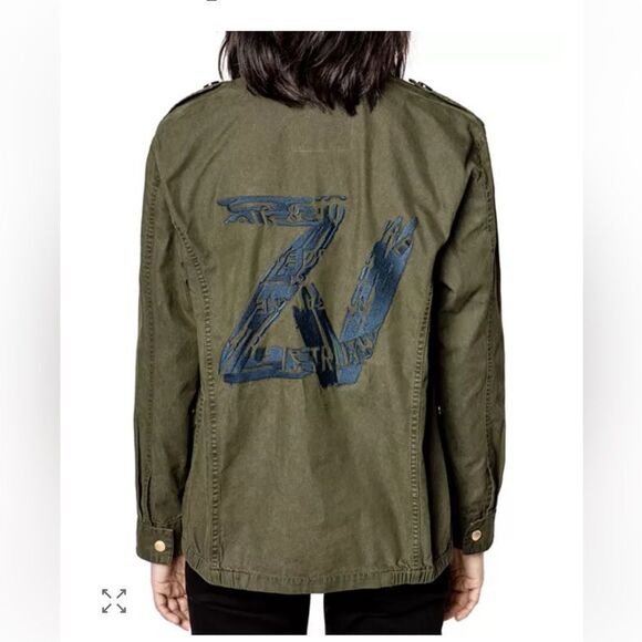 $475 Zadig & Voltaire Logo Utility Jacket NWT - Picture 2 of 13